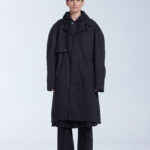 Hooded Trench Coat Black