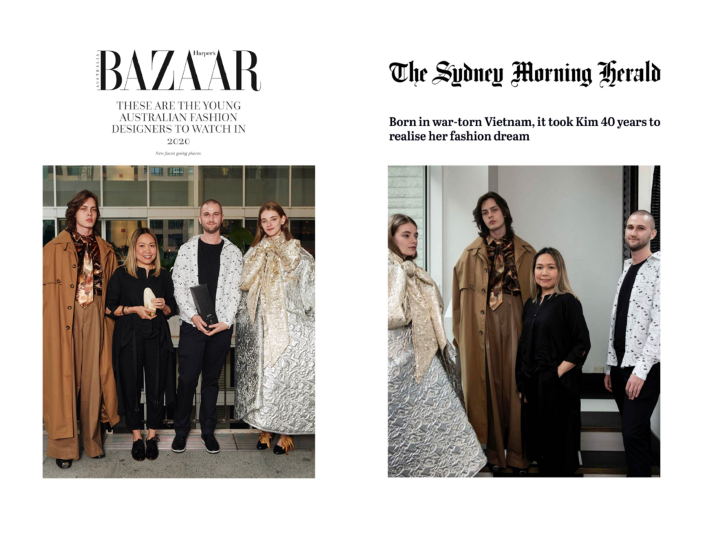 Kim Clark featured by Marie Claire Australia as an Australian Fashion Foundation scholarship winner