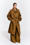 Oversized Cotton Trench Coat – Camel